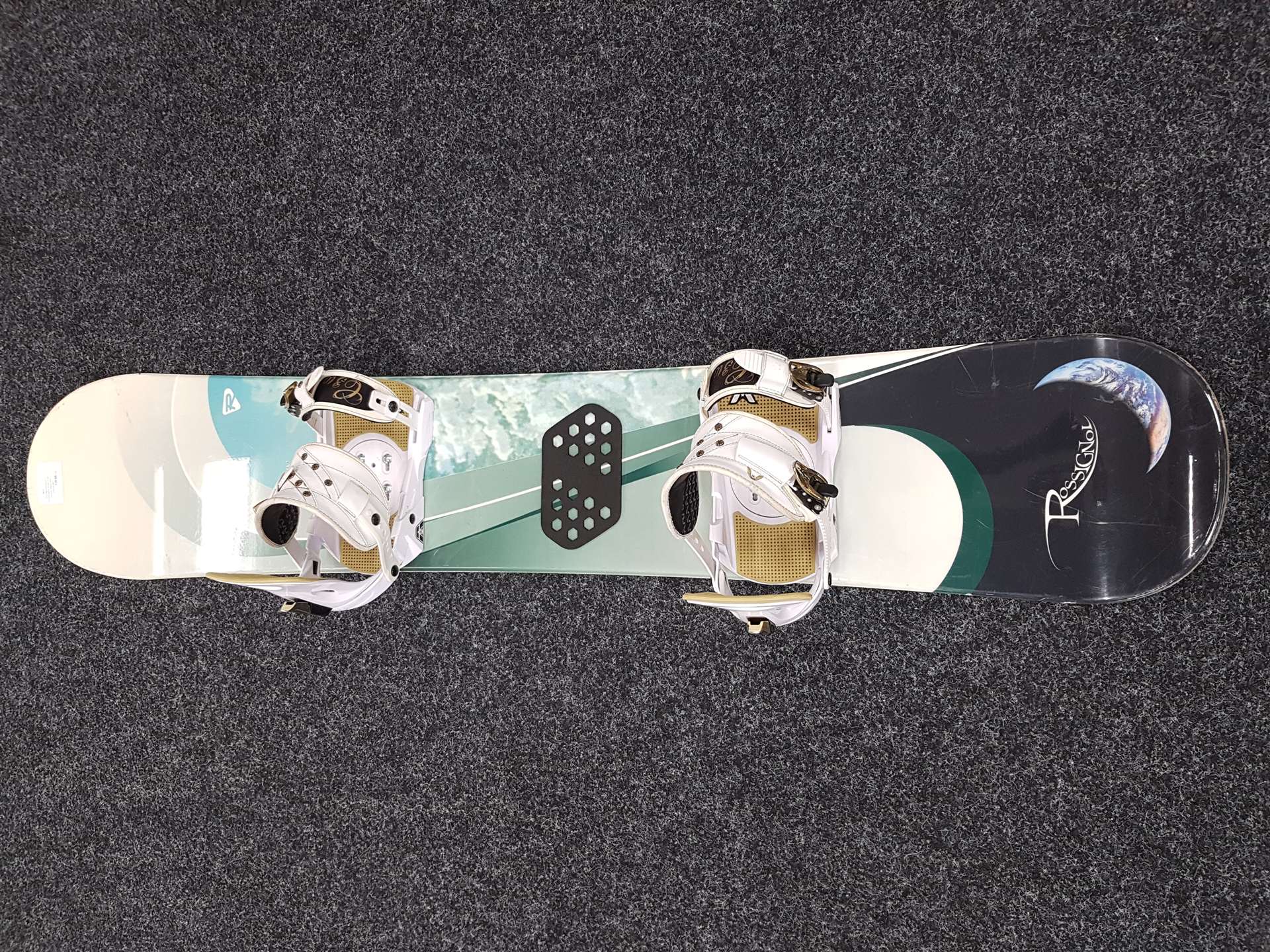 Gebrauchtes ROSSIGNOL Strato Wide Snowboard + Alpen Stern Bindungen Größe M/L