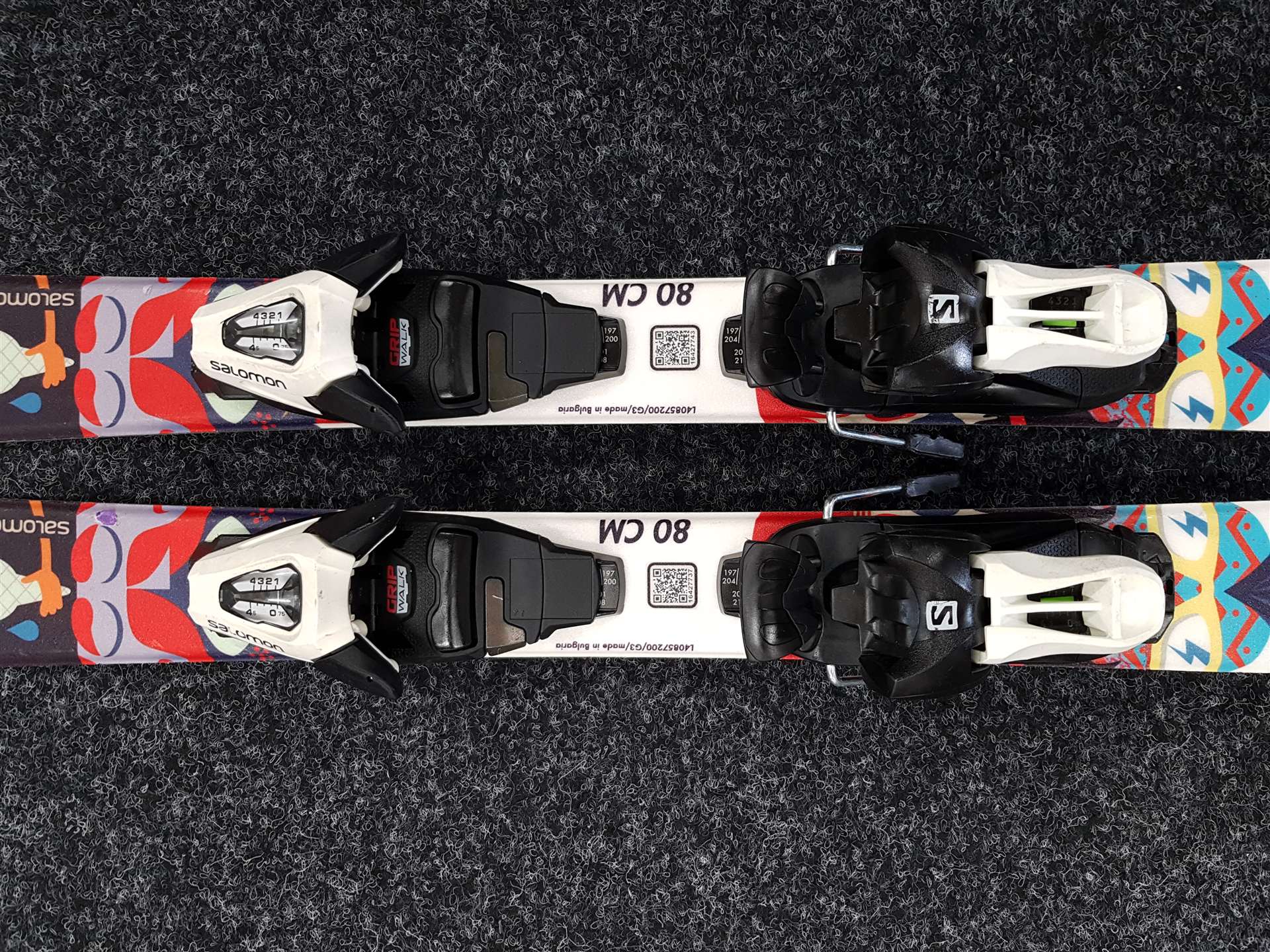 Használt gyermek síléc SALOMON T1 + kötés Salomon 5
