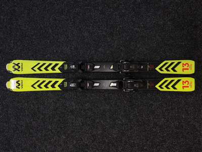 Gebruikte kinderski's VOLKL Racetiger JR 120 + bindingen Marker 4.5