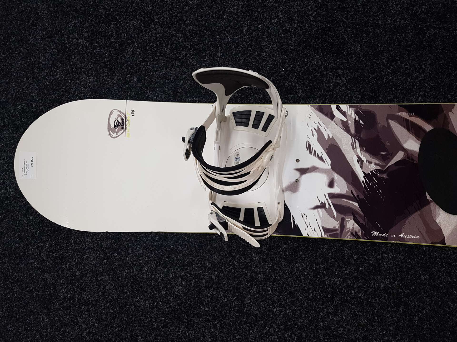 Použitý snowboard STUF Bright + vázání Stuf velikost M/L