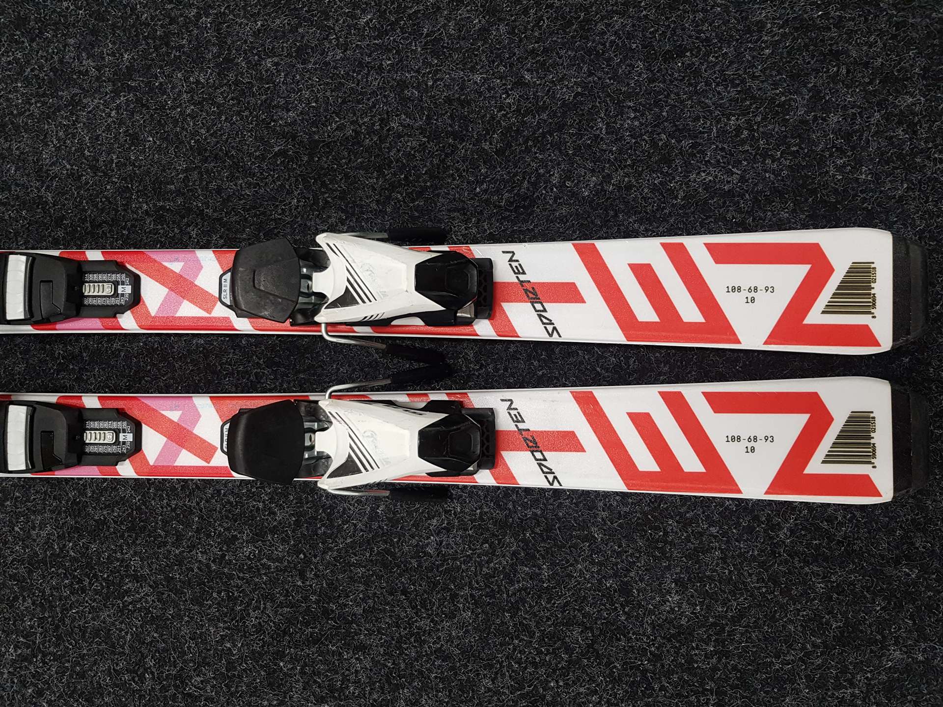 Gebrauchte Kinderskier SPORTEN Street 130 + Tyrolia SLR 7.5 Bindungen