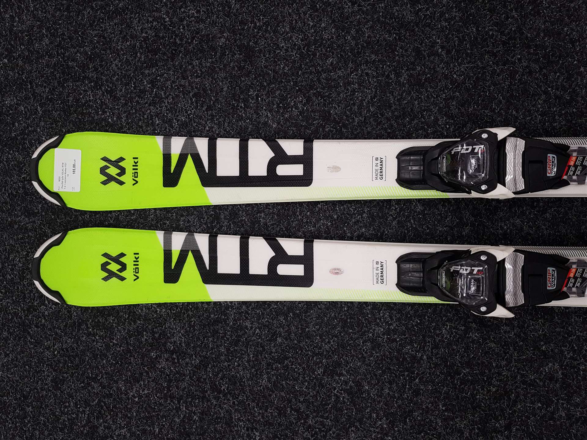 Használt VOLKL RTM 7.4 síléc + Marker FDT 10 kötés