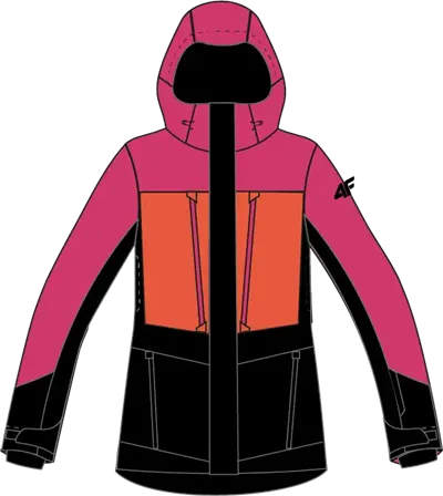 Dámska lyžiarska bunda 4F F0996 HOT PINK
