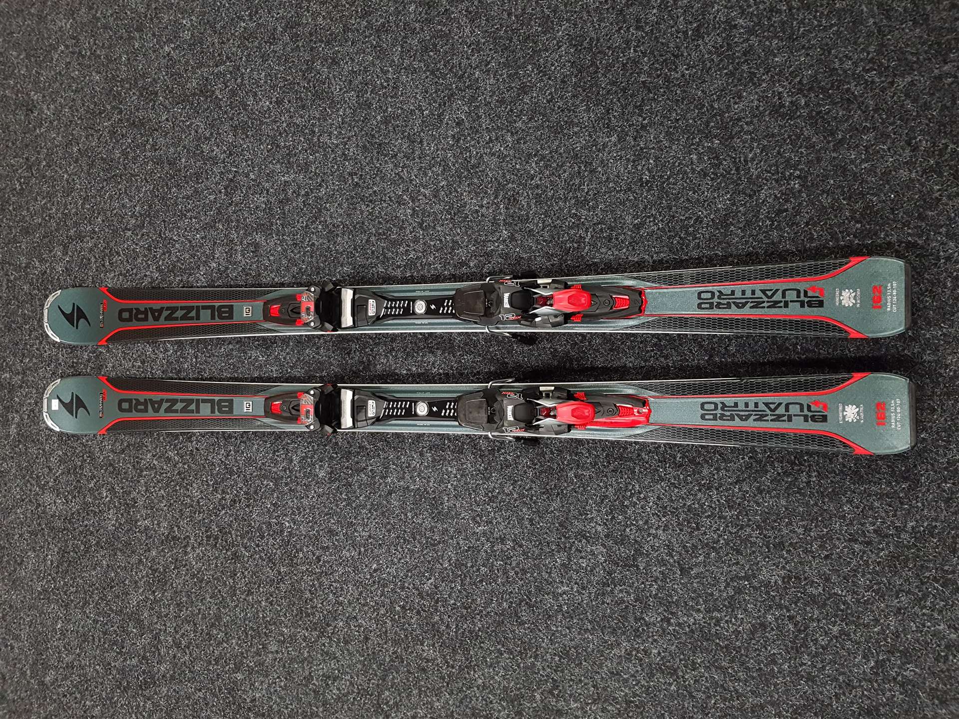 Použité lyže BLIZZARD Quattro 8.0 Ti + viazanie Marker TCX 12