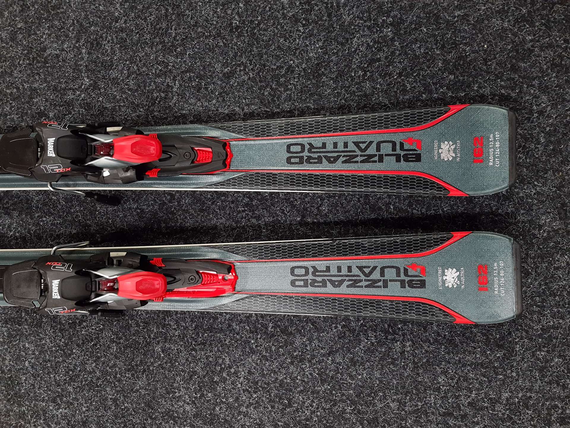 Použité lyže BLIZZARD Quattro 8.0 Ti + viazanie Marker TCX 12