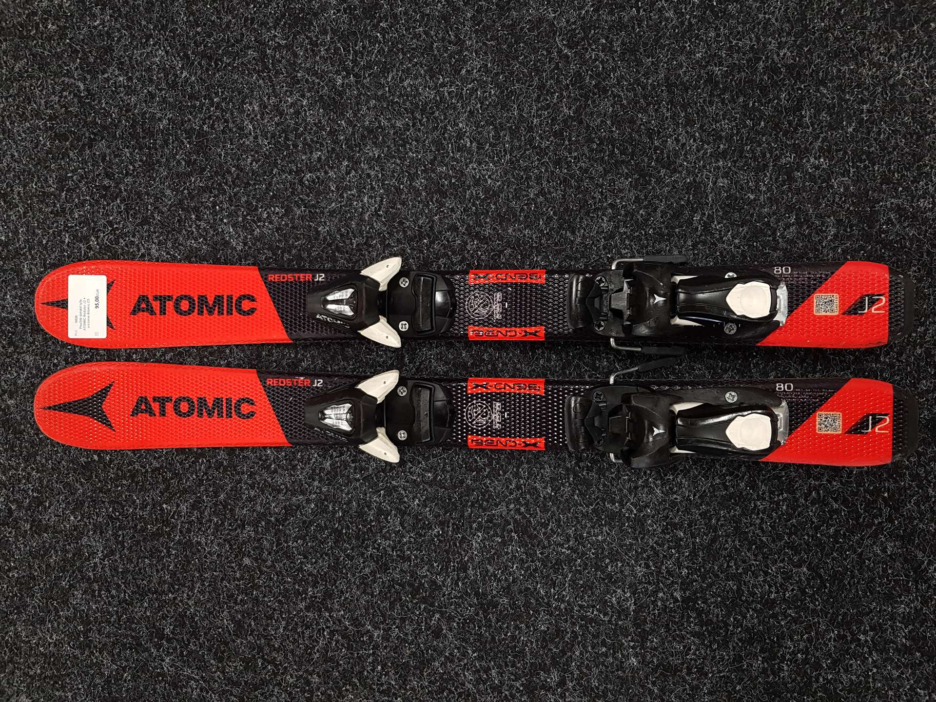 Használt gyermek síléc ATOMIC Redster J2 + Atomic C5 kötés