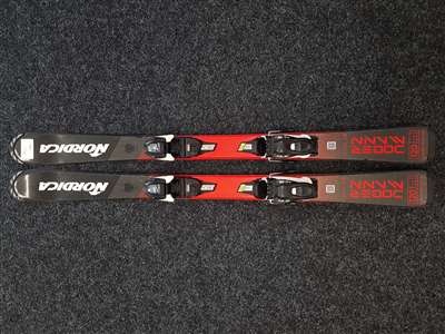 Gebruikte kinderski's NORDICA Dobremann Team JR + bindingen Marker 4.5