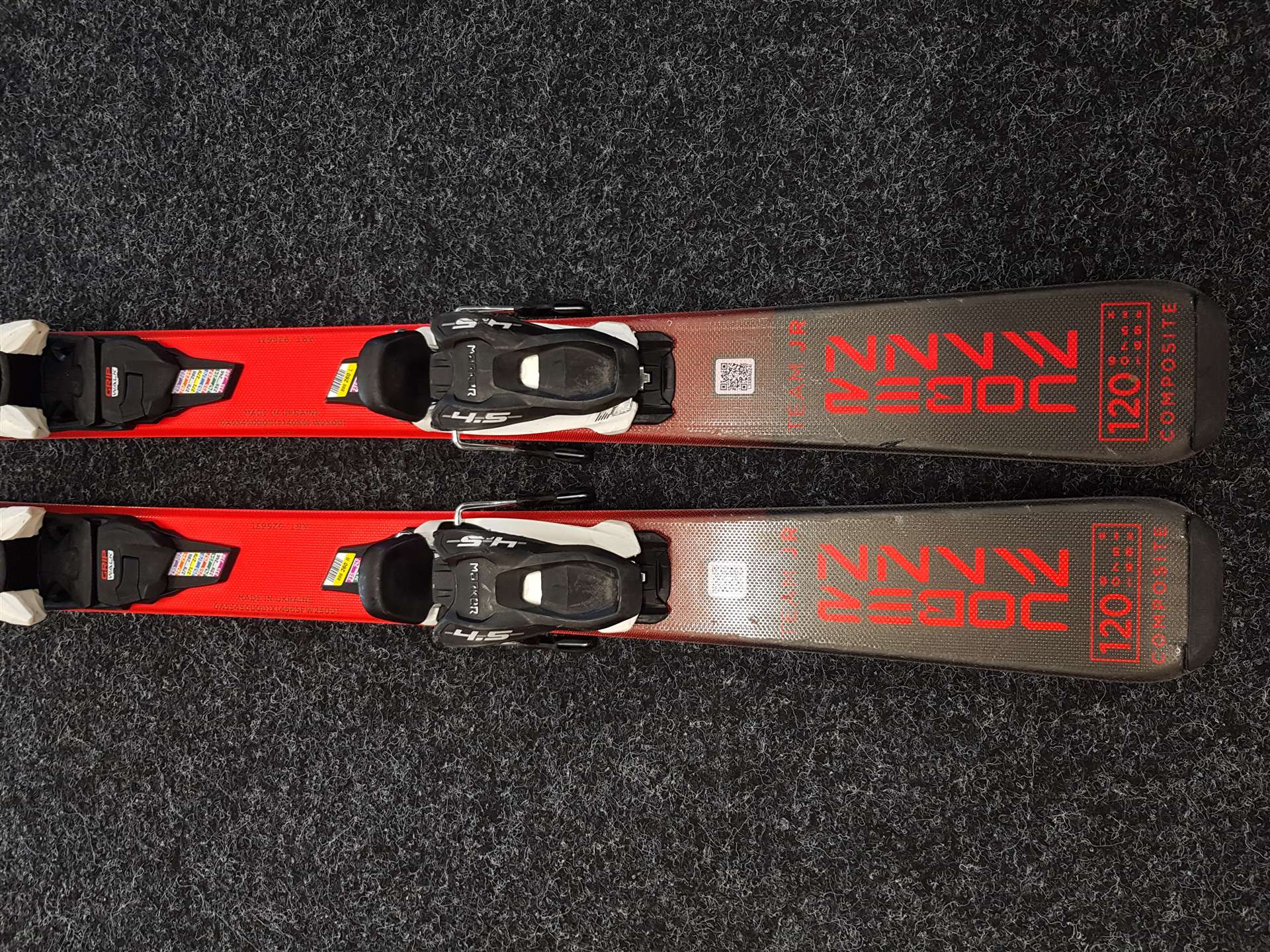 Sci da sci usati per bambini NORDICA Dobremann Team JR + attacchi Marker 4.5