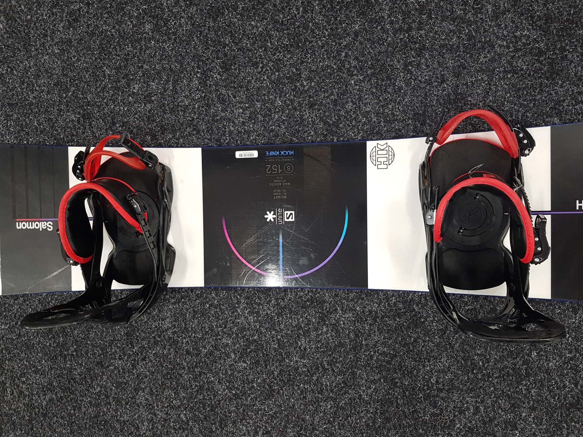 Használt SALOMON Huck Knife snowboard + Salomon kötés L-es méret