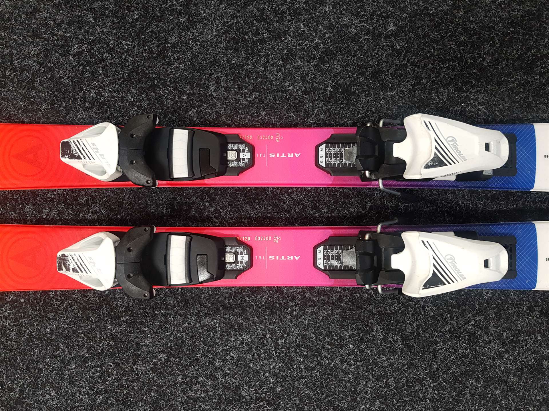 Použité detské lyže ARTIS Talent 120 + viazanie Tyrolia SLR 4,5