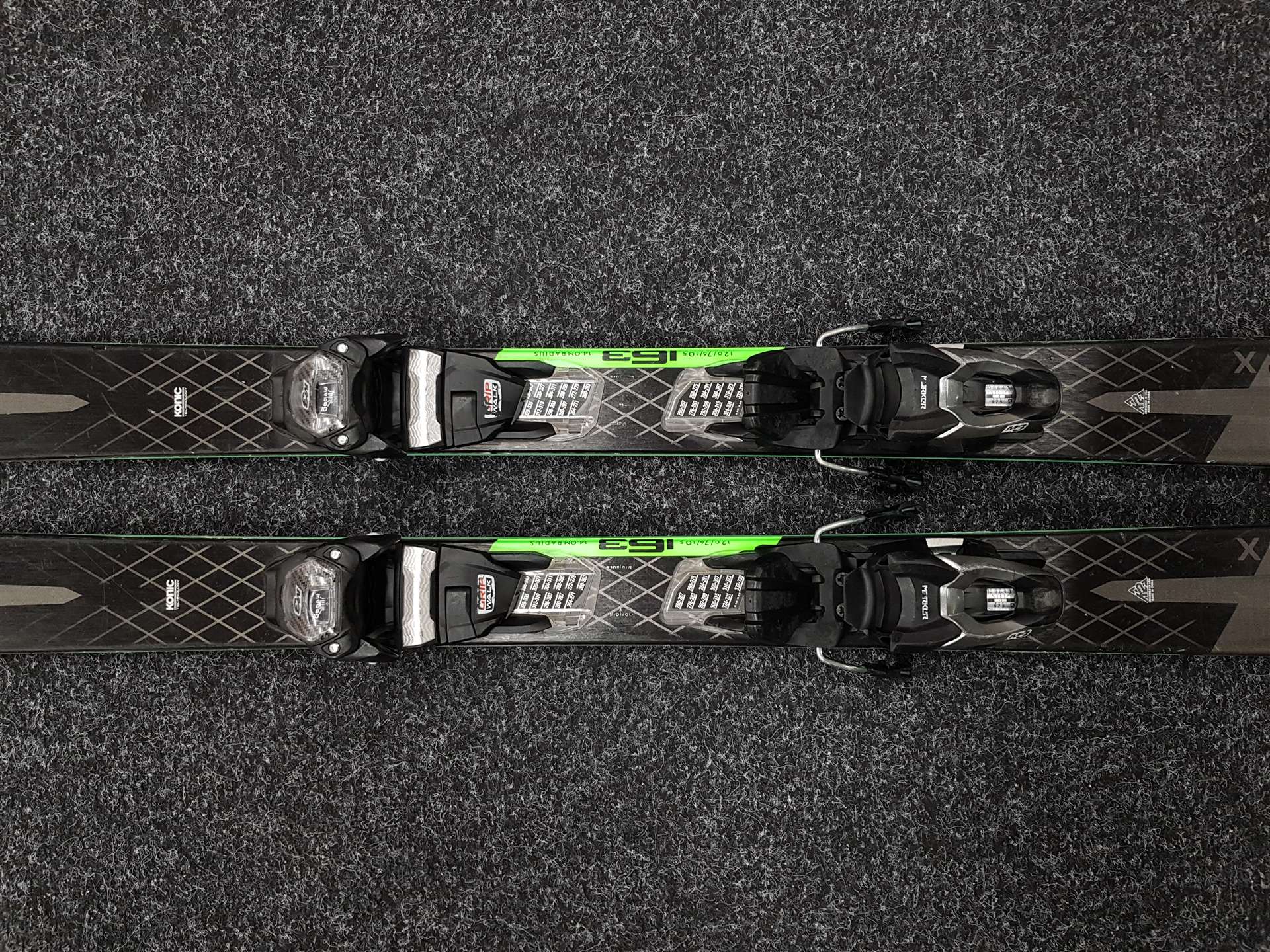 Gebrauchte Ski K2 Konic 76 X + Bindungen Marker M3 10