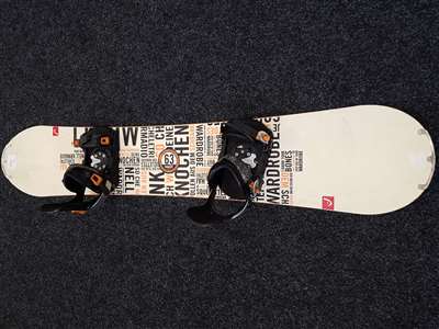 Snowboard HEAD Knochen 63 usato + attacchi Head taglia L