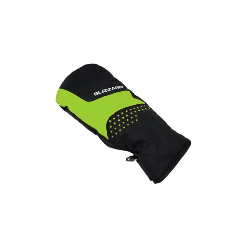 Lyžiarske rukavice BLIZZARD Mitten junior ski gloves, black/green