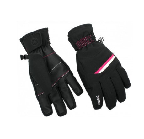 Lyžiarske rukavice BLIZZARD Reflex junior ski gloves, black/pink