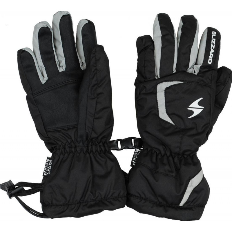 Lyžiarske rukavice BLIZZARD Reflex junior ski gloves, black/silv