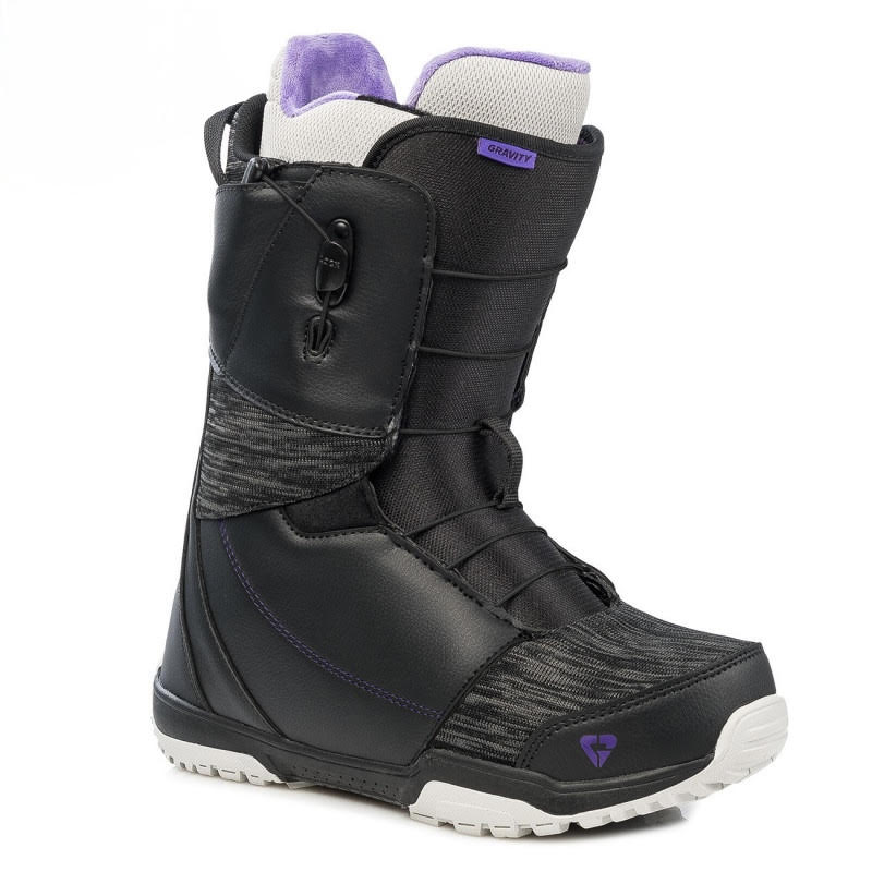 Snowboardschuhe Gravity Aura Fast Lace schwarz/grau