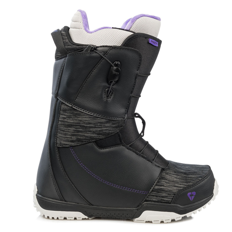 Bottes de snowboard Gravity Aura Fast Lace noir/gris