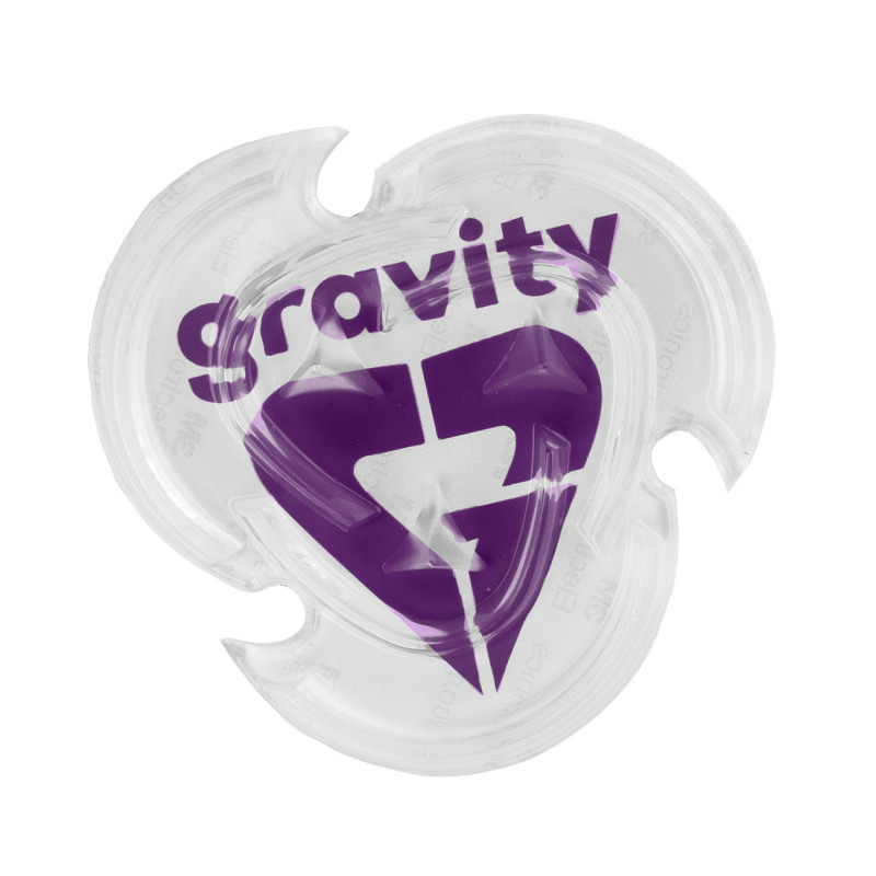 snowboard grip Gravity Heart clear/violet