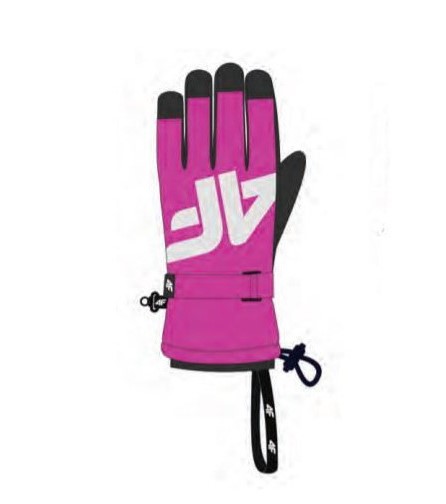 Lyžiarske rukavice 4F JRED001 ružové