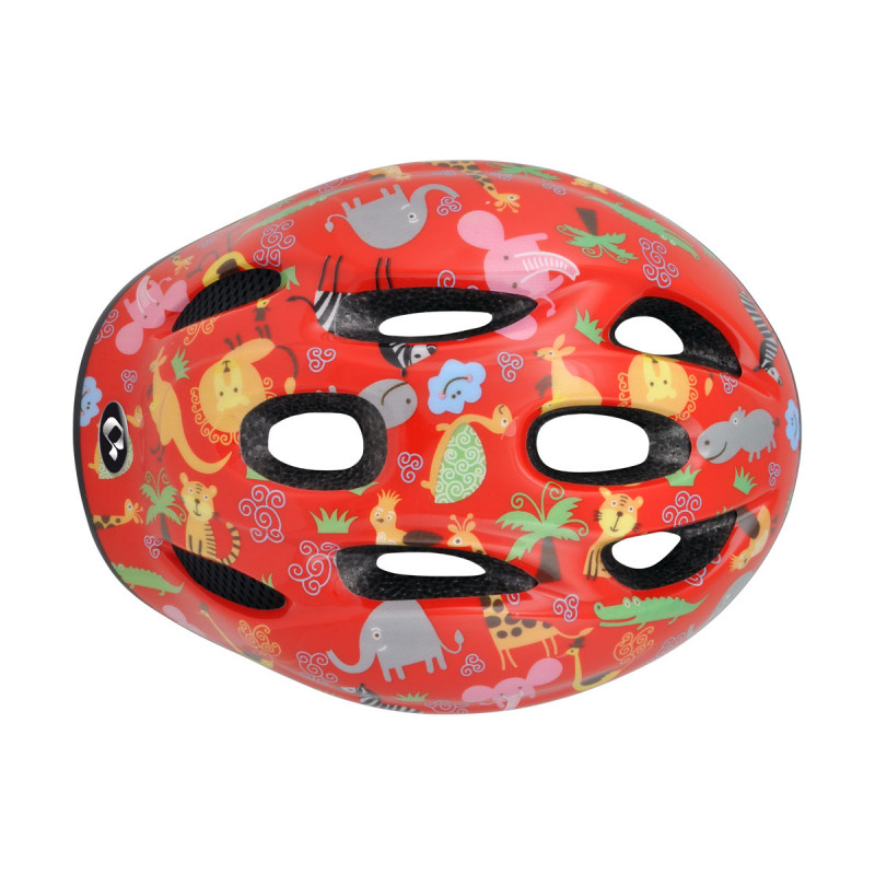 Kinder-Fahrradhelm Kiqs rot 52-56
