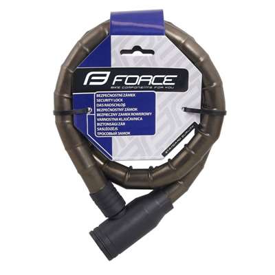 FORCE Gliederschloss ohne Halter 80cm/18mm schwarz