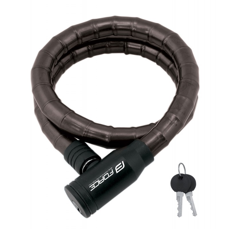 FORCE Gliederschloss ohne Halter 80cm/18mm schwarz