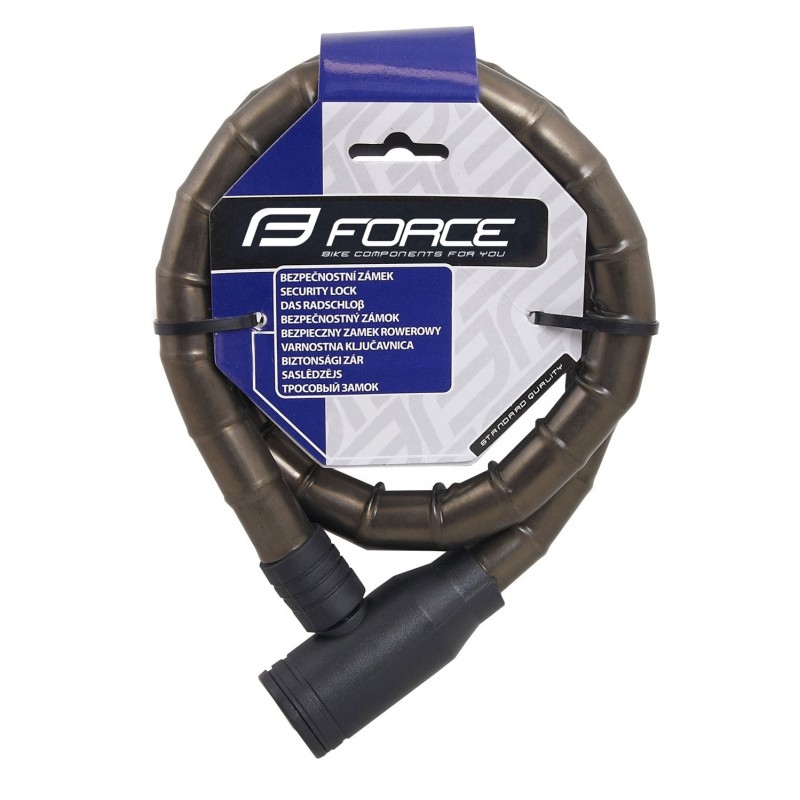 FORCE Gliederschloss ohne Halter 80cm/18mm schwarz