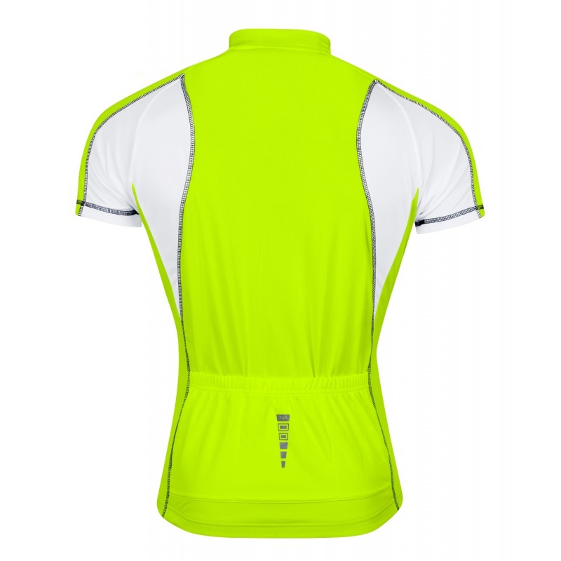 Dres FORCE T10 krátky rukáv, fluo-biely