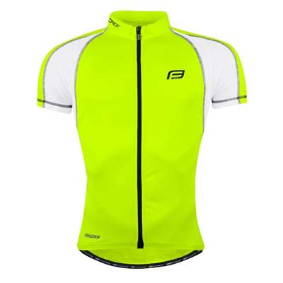 Dres FORCE T10 krátky rukáv, fluo-biely