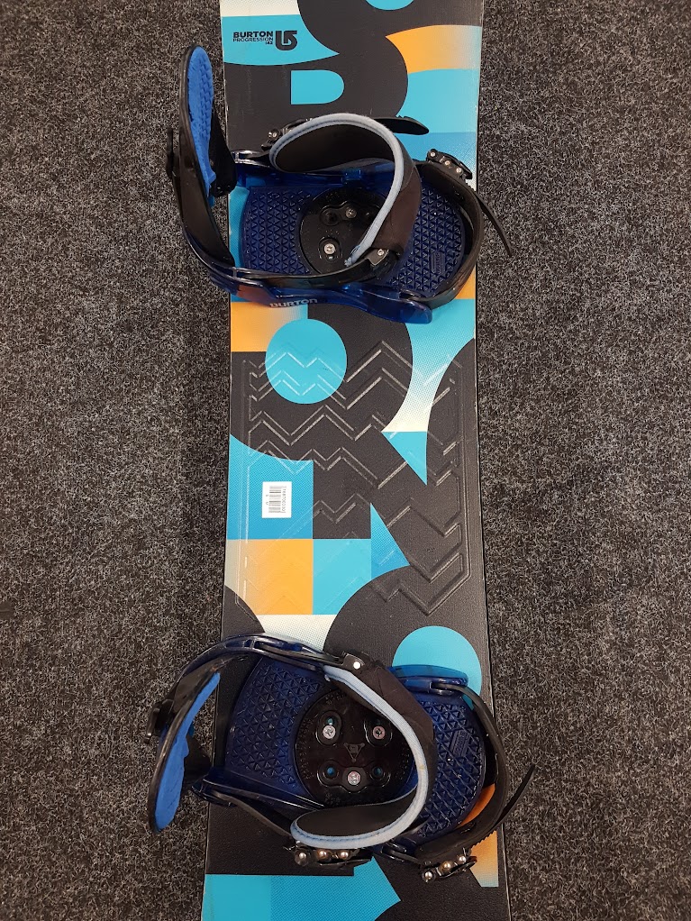 Bazarový snowboard BURTON Progression Black-blue + vázání Burton S/M