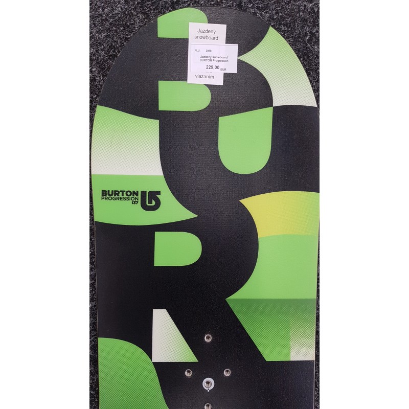 Jazdený snowboard BURTON Progresson Black-green 137