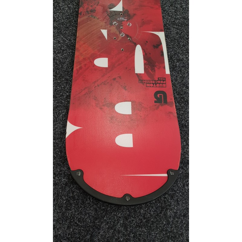 Gerittenes Snowboard BURTON Progression Red 156W