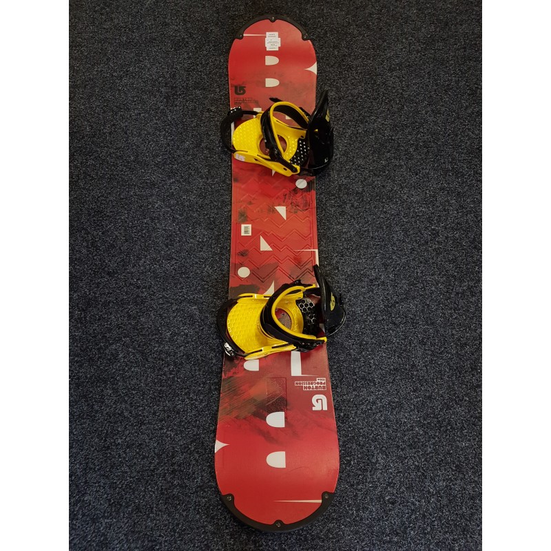 Gerittenes Snowboard BURTON Progression Red 156W