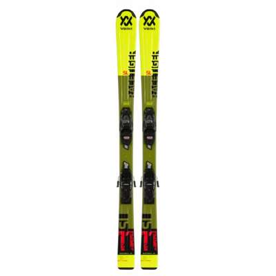 Narty Volkl Racetiger JR żółte + wiązania vmotion jr 7.0