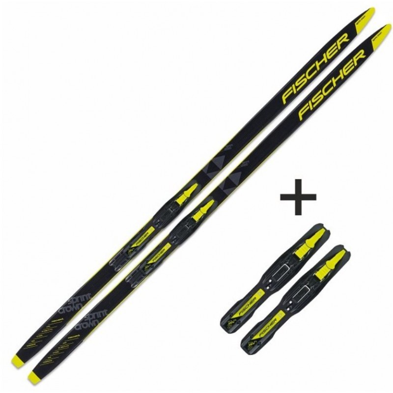 Skis de fond Fischer Sprint Crown + fixations Fischer NNN