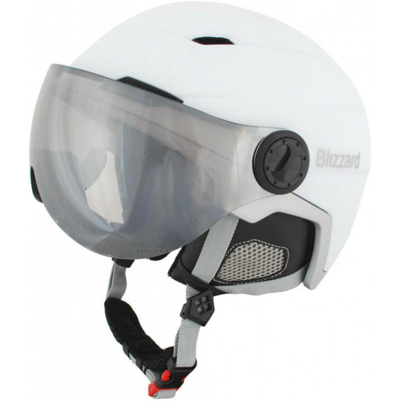 Lyžiarska prilba Blizzard Viva double Visor, white matt/silver