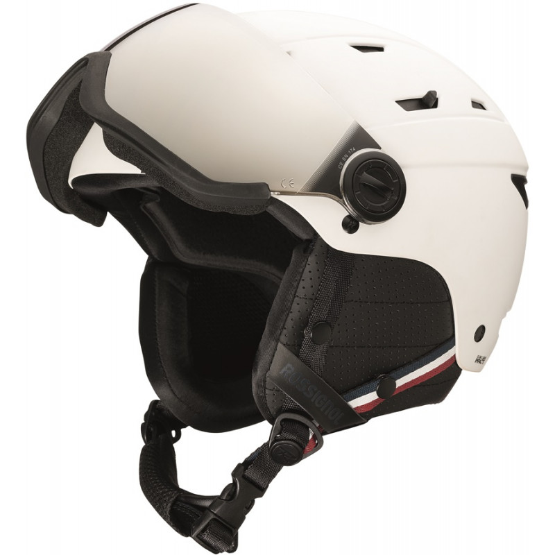 Prilba Rossignol Allspeed visor imp strato wht -XL