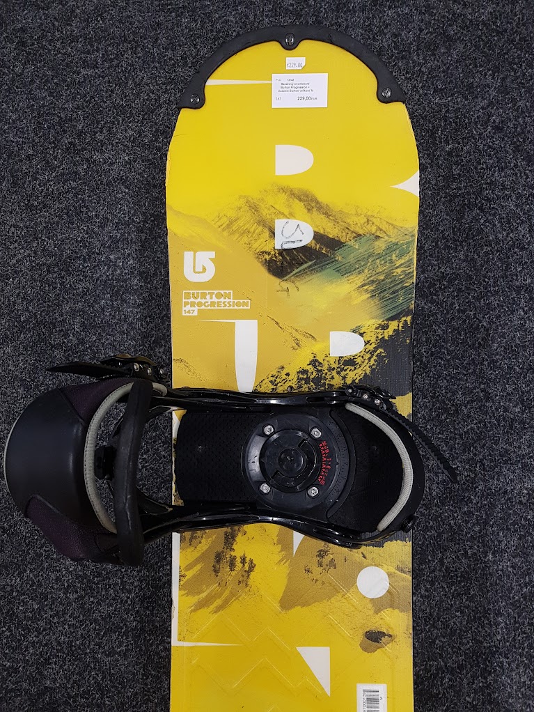 Burton Progression Bazaar Snowboard + Burton Bindung Größe M