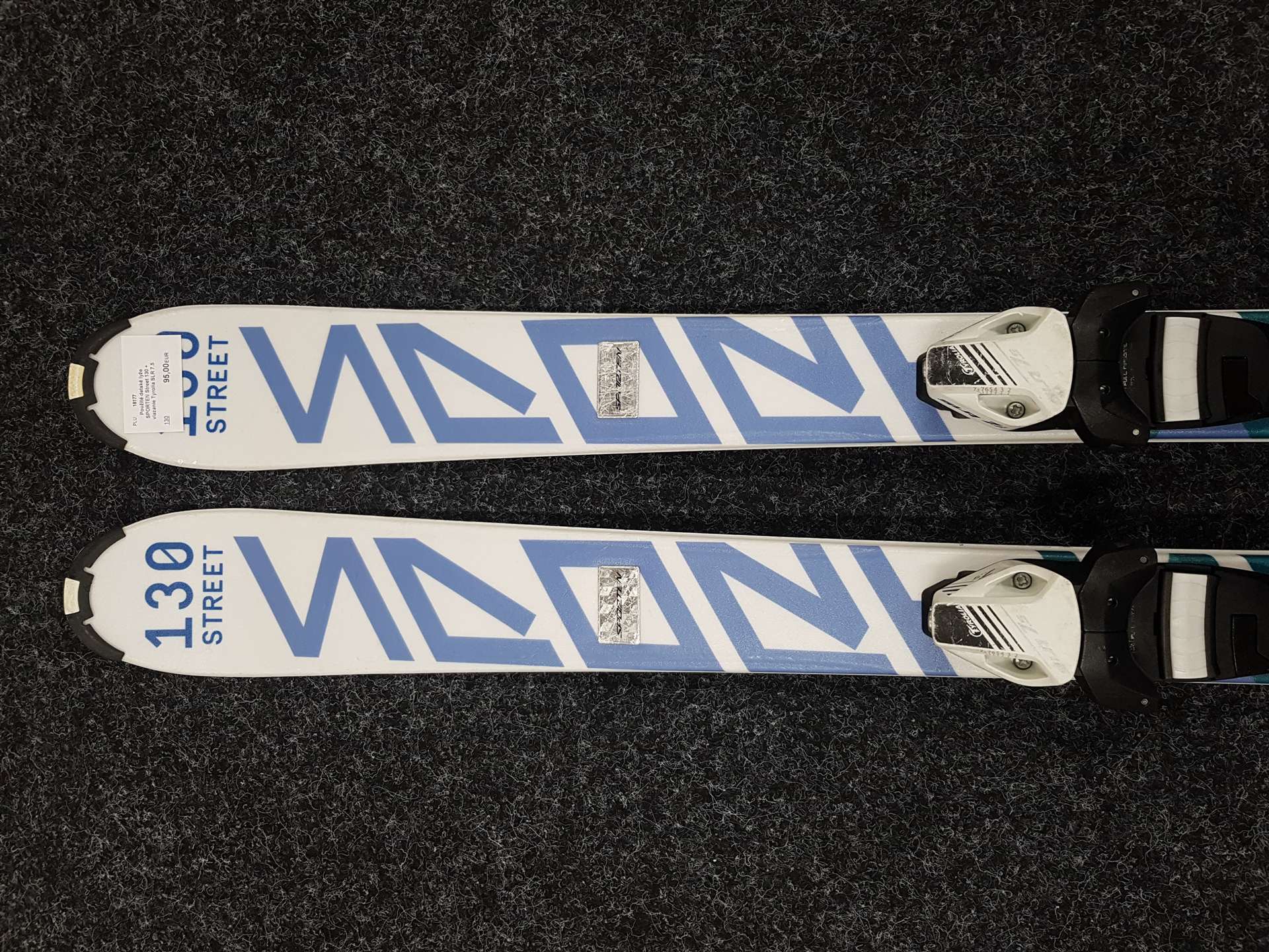 Sci da sci per bambini usati SPORTEN Street 130 + attacchi Tyrolia SLR 7.5