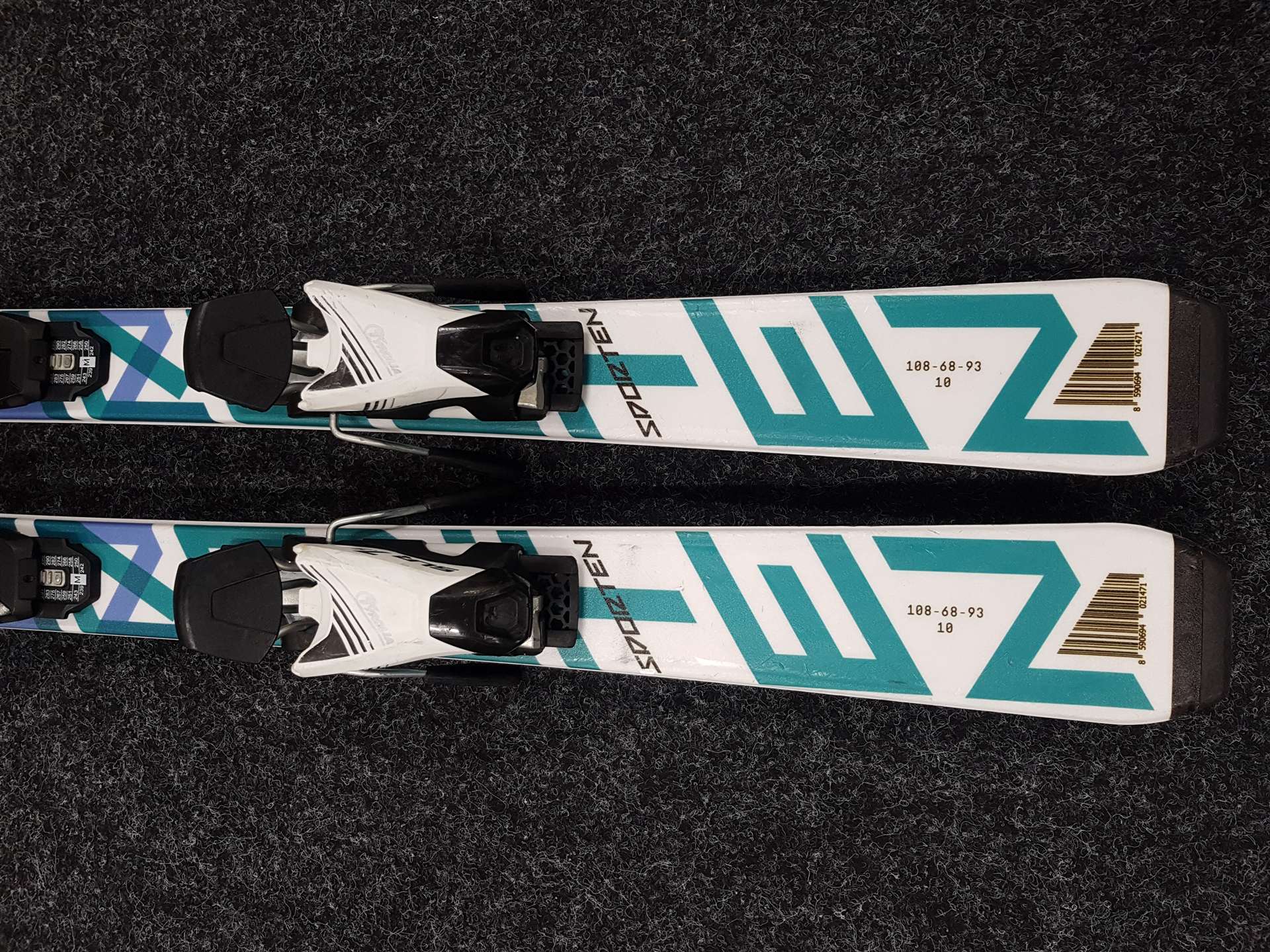 Sci da sci per bambini usati SPORTEN Street 130 + attacchi Tyrolia SLR 7.5