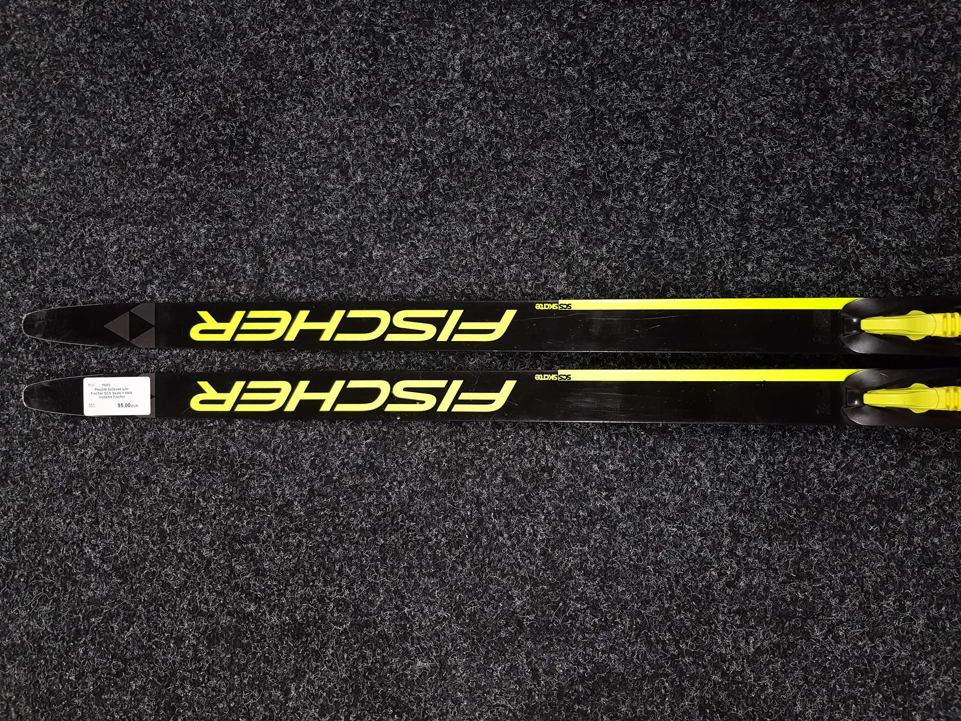 Gebrauchte Fischer SCS Skate JR Langlaufski + Fischer NNN Bindungen