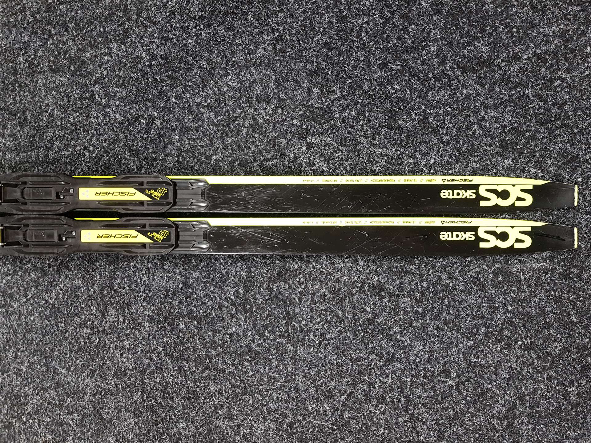 Gebrauchte Fischer SCS Skate JR Langlaufski + Fischer NNN Bindungen