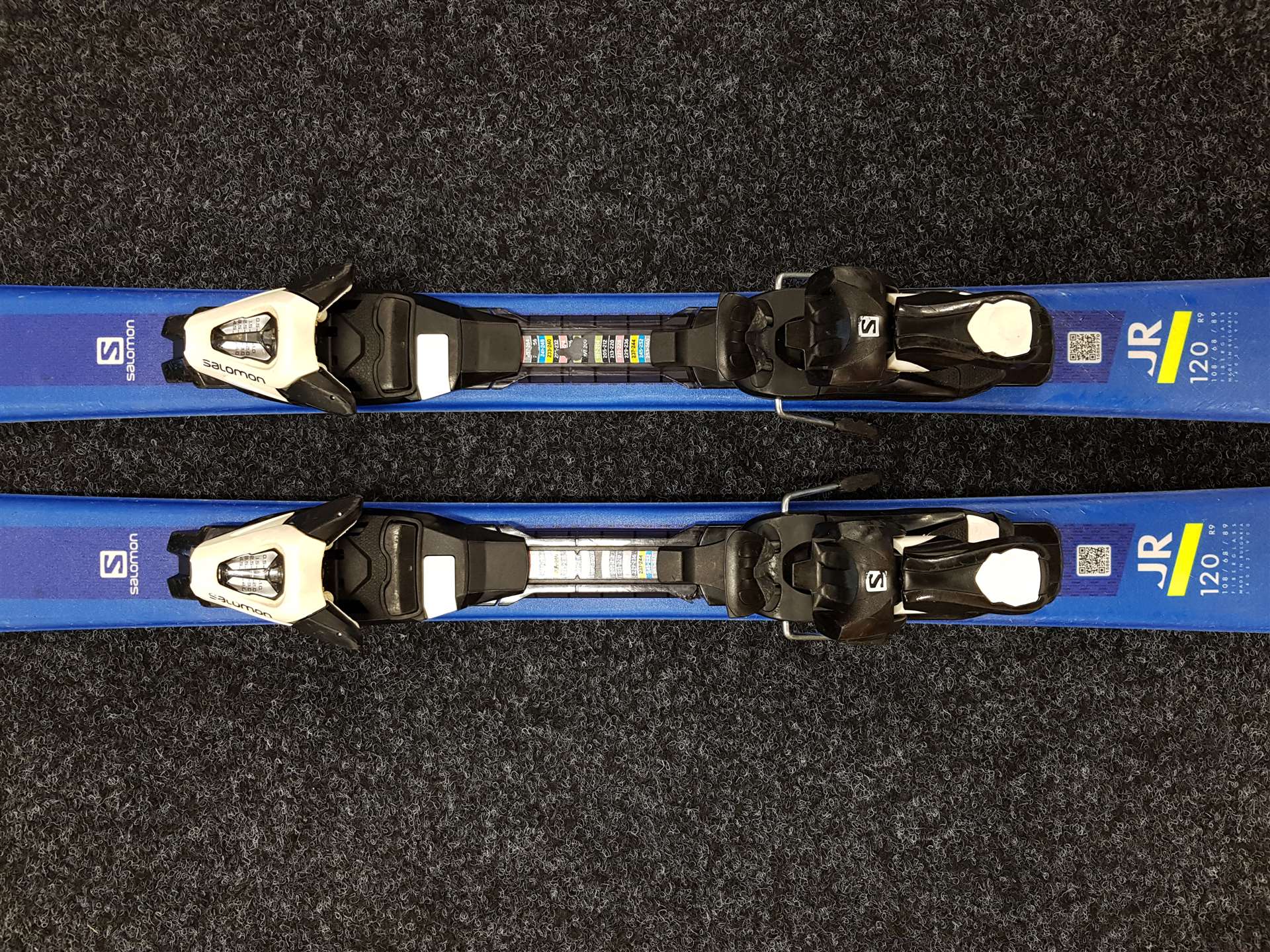 Schiuri Salomon Race JR folosite + legături Salomon 5