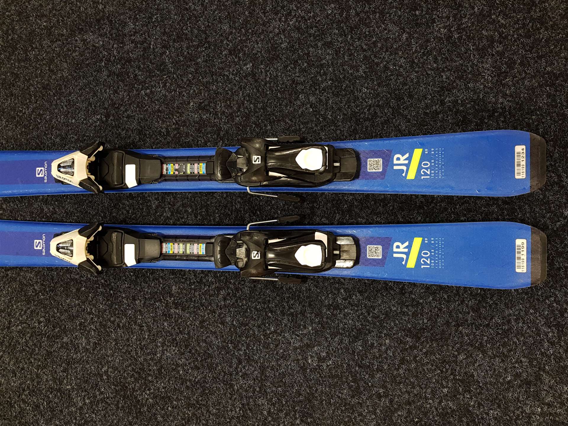 Schiuri Salomon Race JR folosite + legături Salomon 5