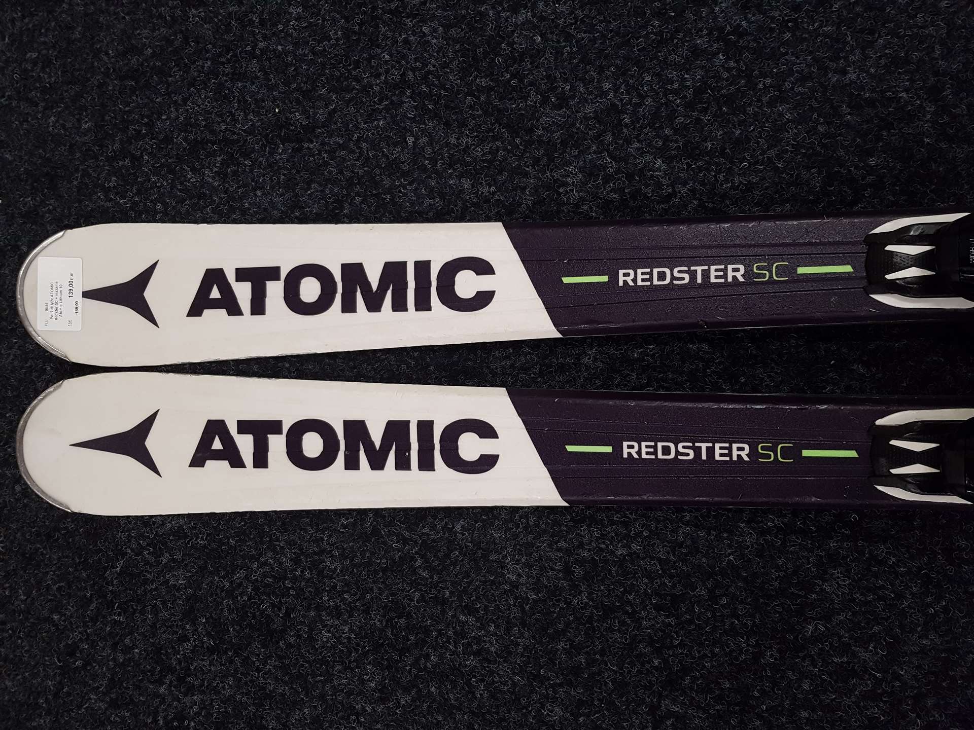 Použité lyže ATOMIC Redster SC + viazanie Atomic Lithium 10