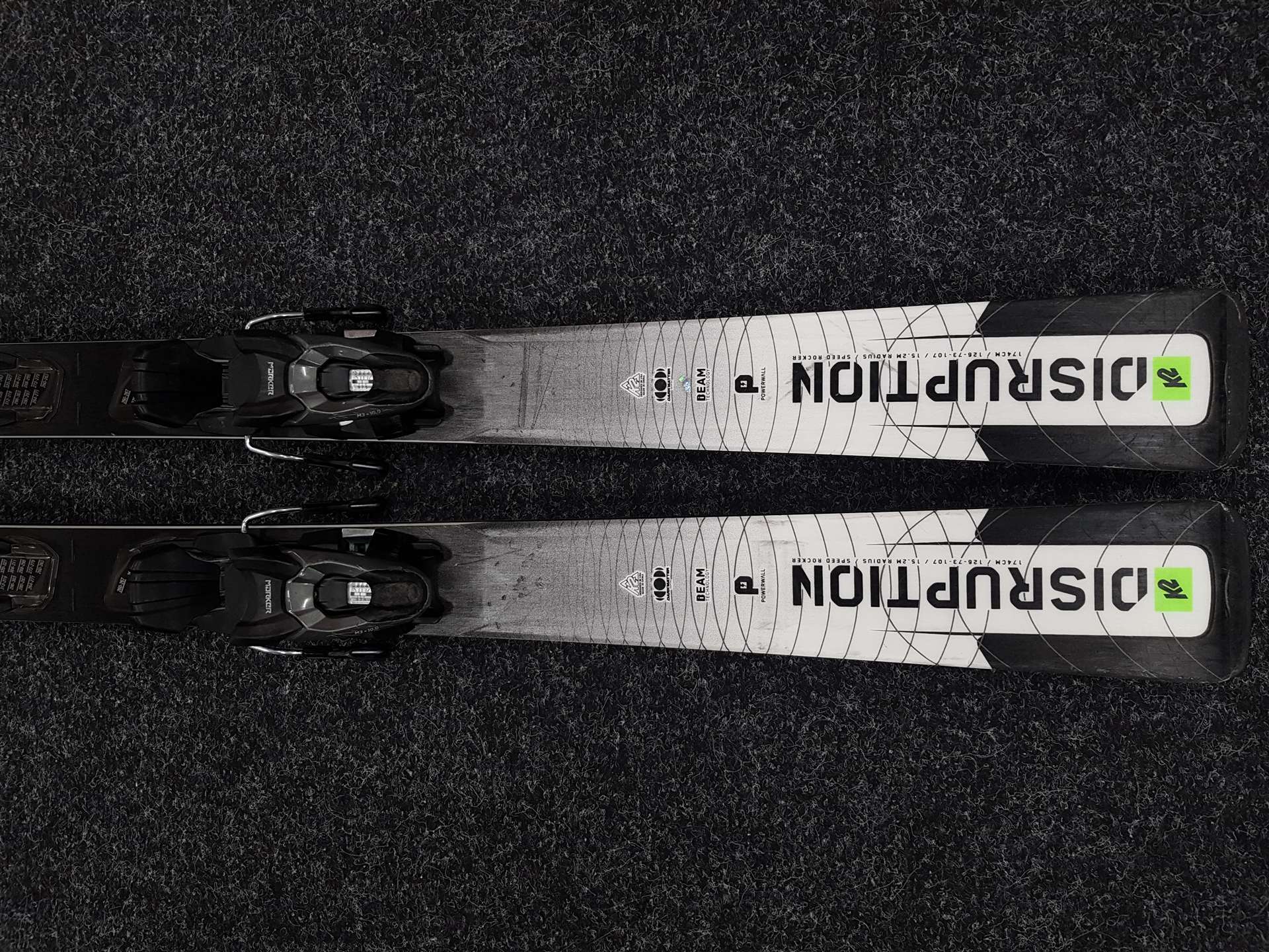 Használt K2 Disruption Speed RX síléc + Marker 10 kötés