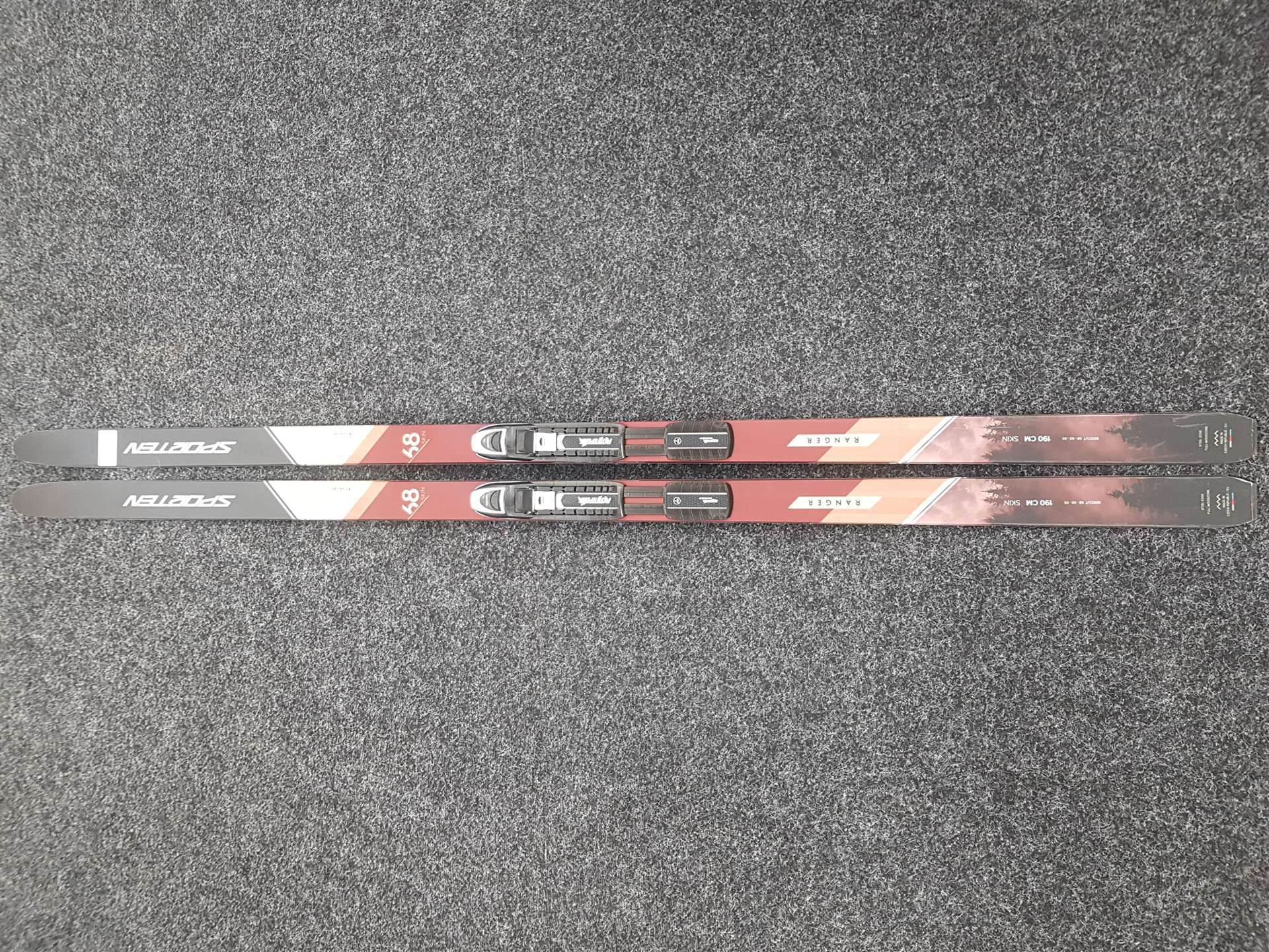 Použité bežecké lyže (backcountry) SPORTEN Ranger + viazanie NNN  Roteffella