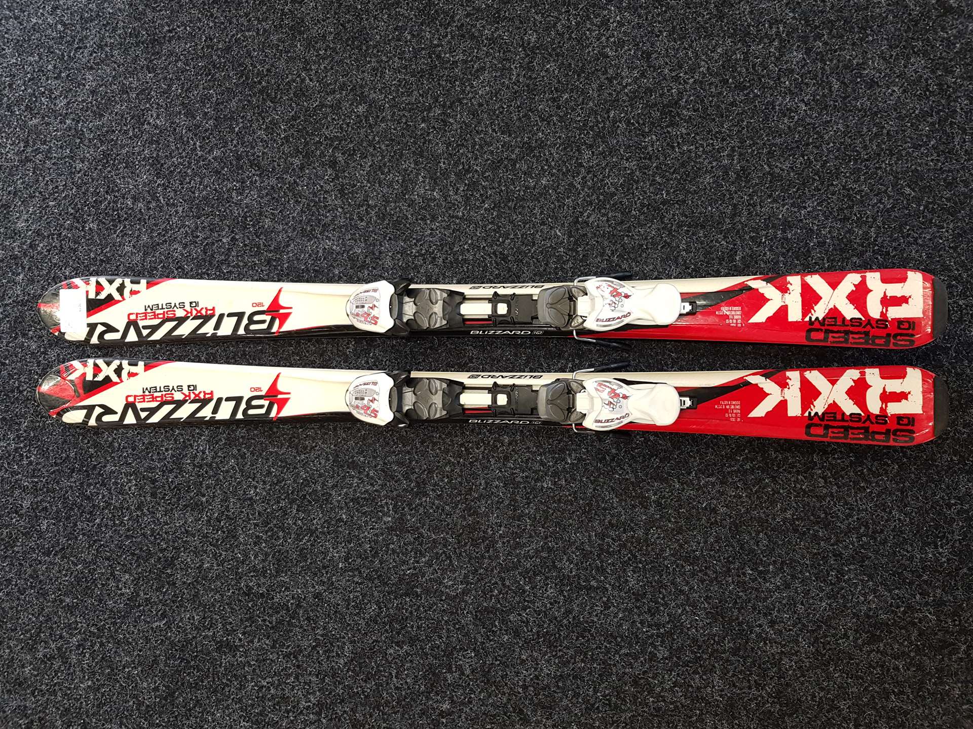 Gebrauchte Kinderski BLIZZARD RXK Speed + Blizzards 4.5 Bindungen