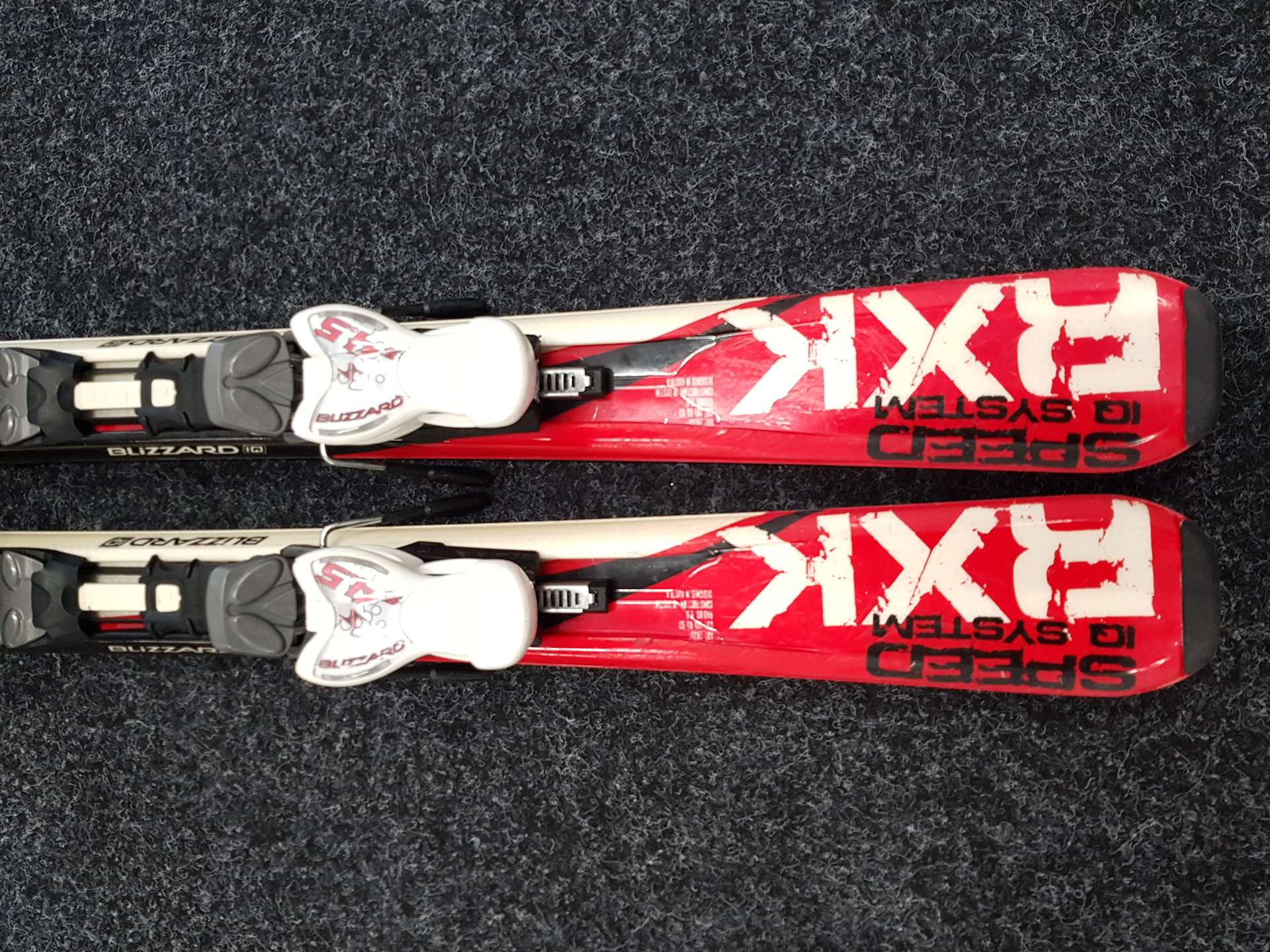 Gebrauchte Kinderski BLIZZARD RXK Speed + Blizzards 4.5 Bindungen