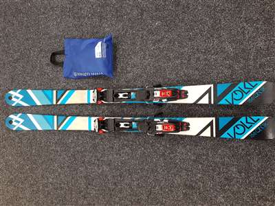 Použité skialpové lyže VOLKL QANIK + MARKER F10 TOUR + Použité pásy